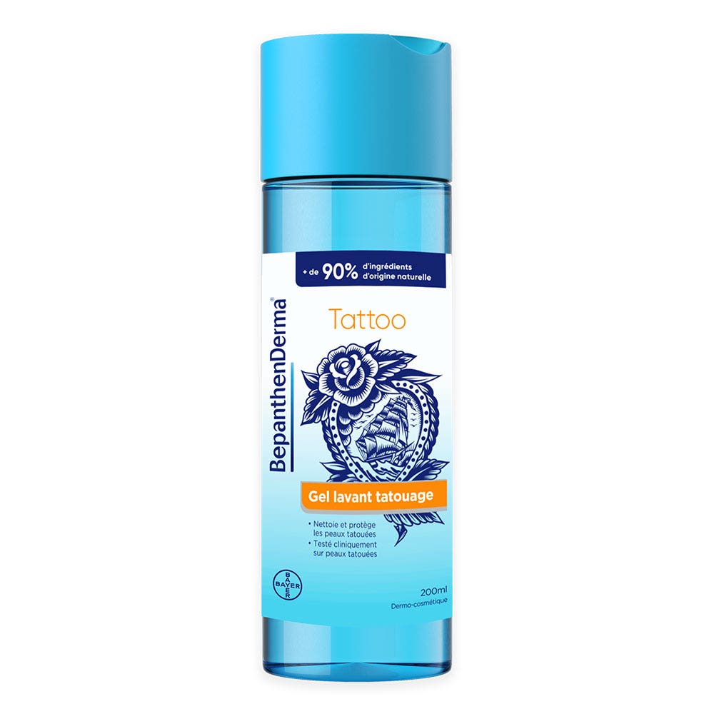 Bepanthen Derma Tattoo cleansing gel 200 ml (6.76fl oz)