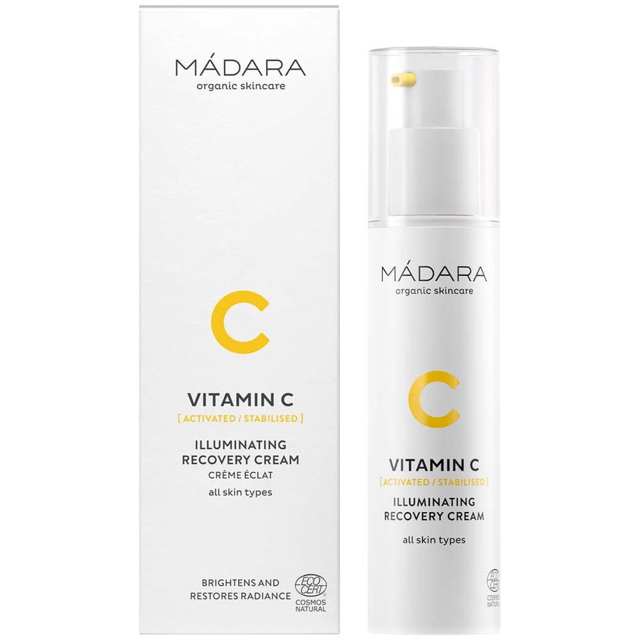 Crème Régénérante Éclaircissante à la Vitamine C MÁDARA soins de la peau biologiques 50ml (1,69 fl oz) 