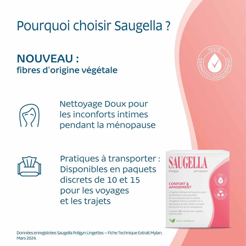 Saugella Poligyn Intima Wipes x10