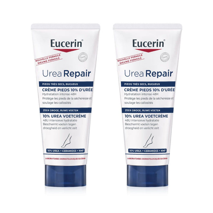 Eucerin UreaRepair Plus Urea 10% foot cream dry, rough skin 2 x 100ml (3.38fl oz)