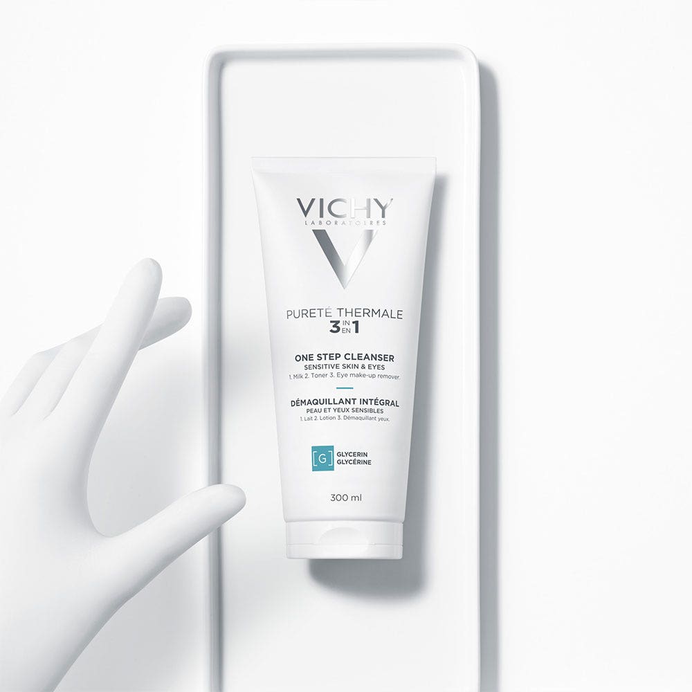 Vichy Purete Thermale 3 In 1 One Step Cleanser Face And Eyes Sensitive Skin 300ml (10.14fl oz)