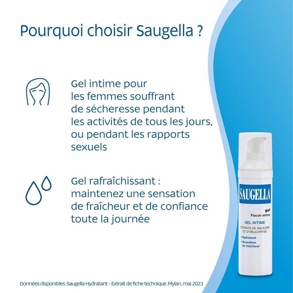 Saugella Hydrating intimate freshness gel 50ml (1.69fl oz)