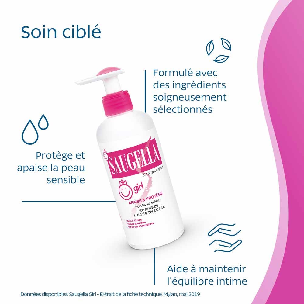 Saugella Girl Gentle intimate wash 200ml (6.76fl oz)