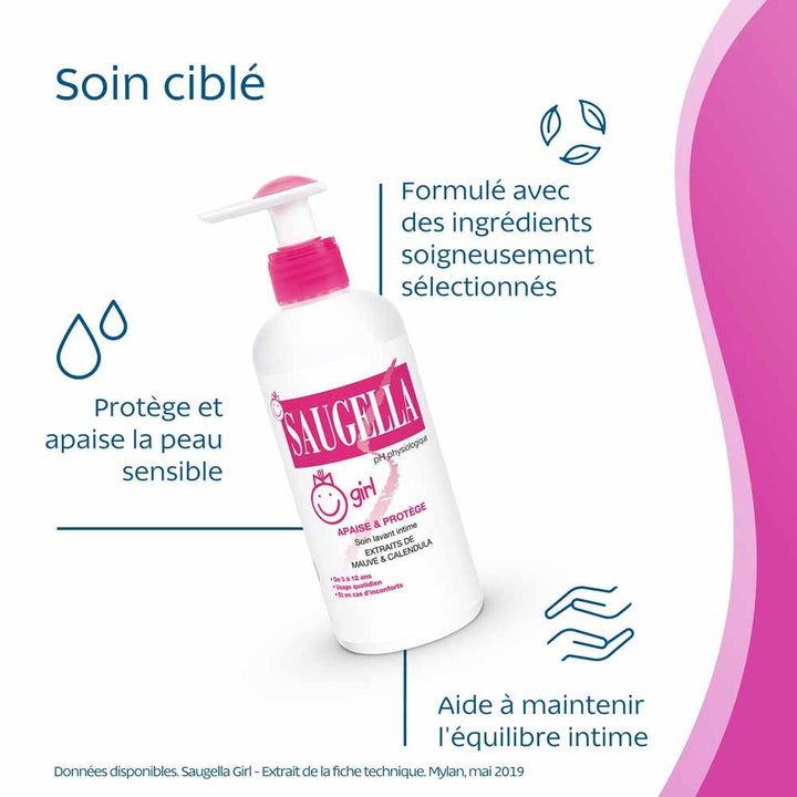 Saugella Girl Gentle intimate wash 200ml (6.76fl oz)