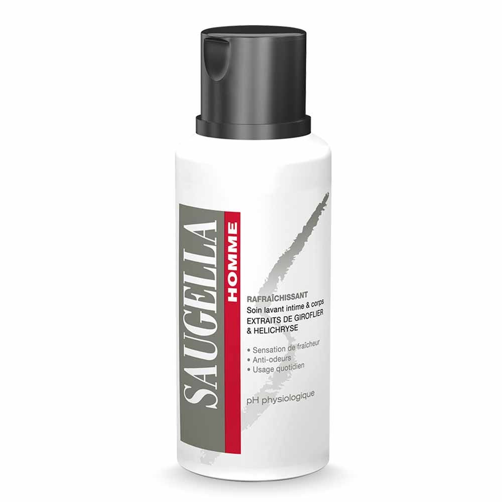 Saugella Man Intimate & body wash refreshing 200ml (6.76fl oz)