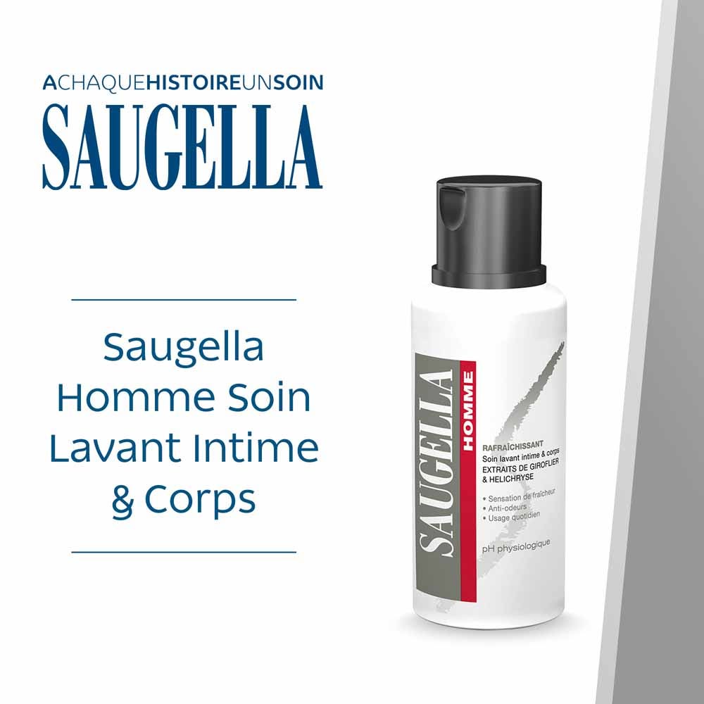 Saugella Man Intimate & body wash refreshing 200ml (6.76fl oz)