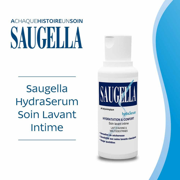 Saugella HydraSerum Hydrating intimate wash for comfort 200ml (6.76fl oz)