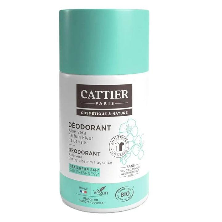 Cattier مزيل عرق رول-أون عضوي بالصبار والميرمية لمدة 24 ساعة 50ml