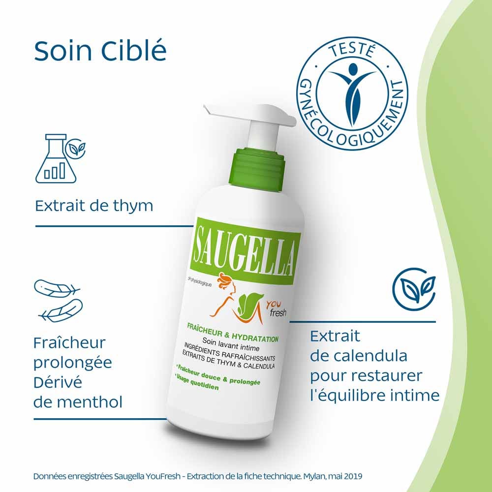 Saugella You Fresh Fresh Washing Care Fraîcheur & Hydratation 200ml (6.76fl oz)