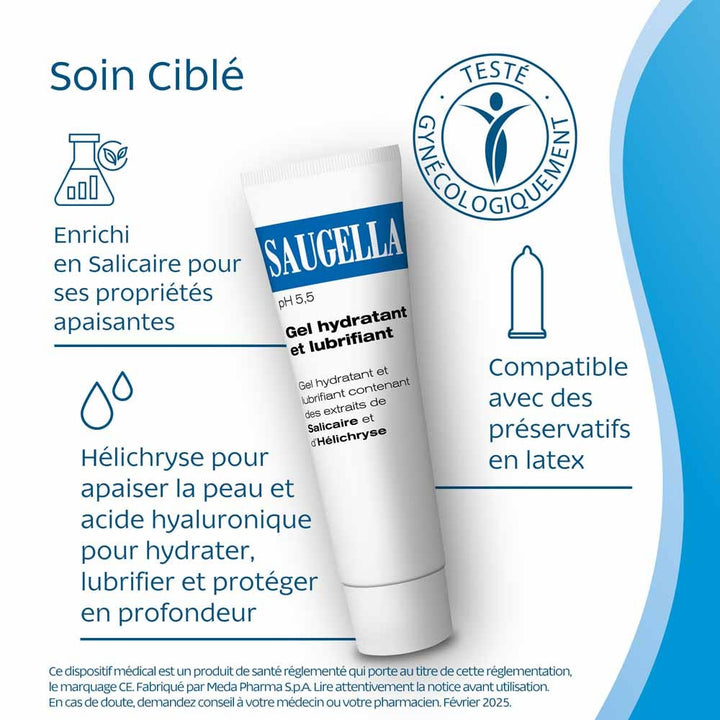 Saugella Hydrating intimate lubricating gel for woman 30 ml (1.01fl oz)