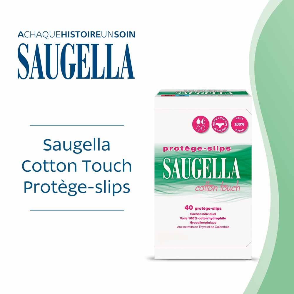 Saugella CottonTouch Cotton Touch Panty Liners X40 Hypoallergénique x40