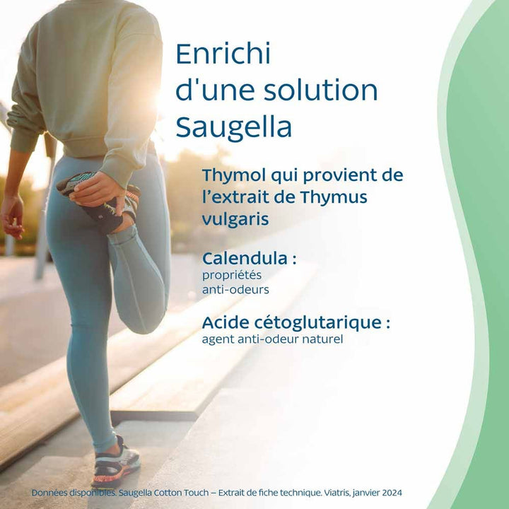 Saugella CottonTouch Cotton Touch Panty Liners X40 Hypoallergénique x40