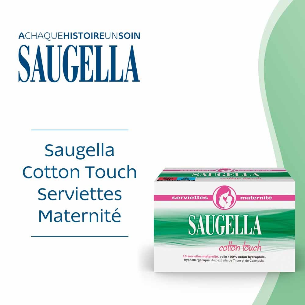 Saugella CottonTouch Maternity pads hypoallergenic 10 units