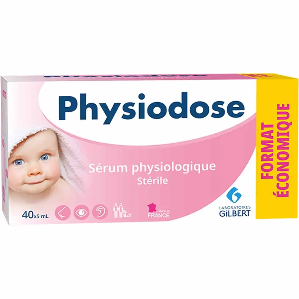 Gilbert Sterile Single-Dose Physiological Serum 5ml x40 (0.16fl oz x40)