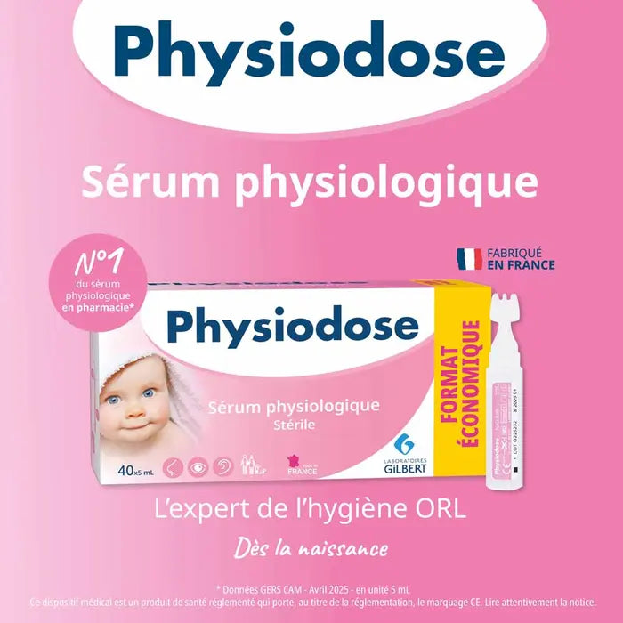 Gilbert Sterile Single-Dose Physiological Serum 5ml x40 (0.16fl oz x40)