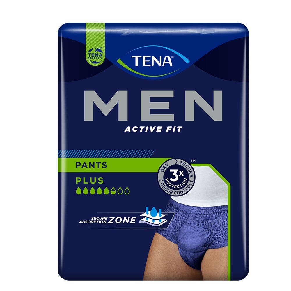 Tena Men Active Fit Underwear Absorbent Bladder Control Textiles