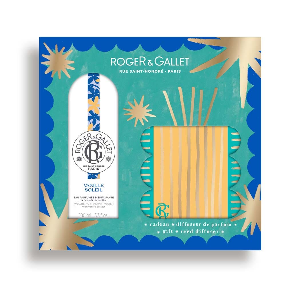 Roger & Gallet Vanille Soleil Gift set with scented water 100 ml + fragrance diffuser (3.38fl oz)