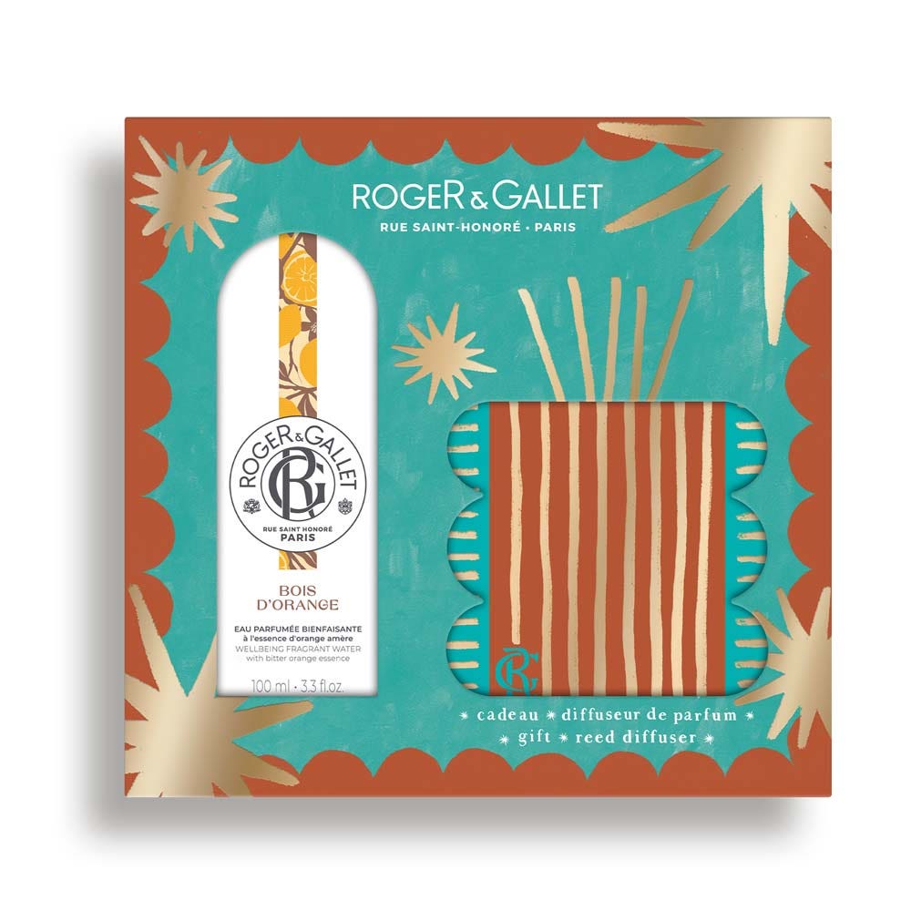 Roger & Gallet Bois D'Orange Gift set with scented water and fragrance diffuser
