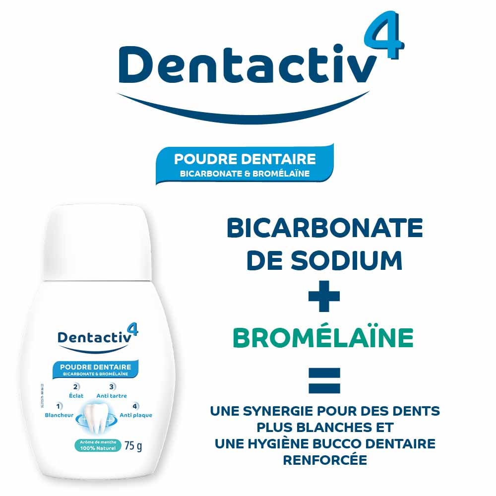 Gilbert Dentactiv Bicrabonate and Bromelain 75g (2.65oz)