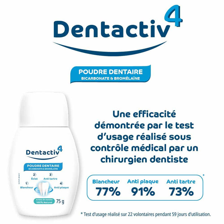 Gilbert Dentactiv Bicrabonate and Bromelain 75g (2.65oz)