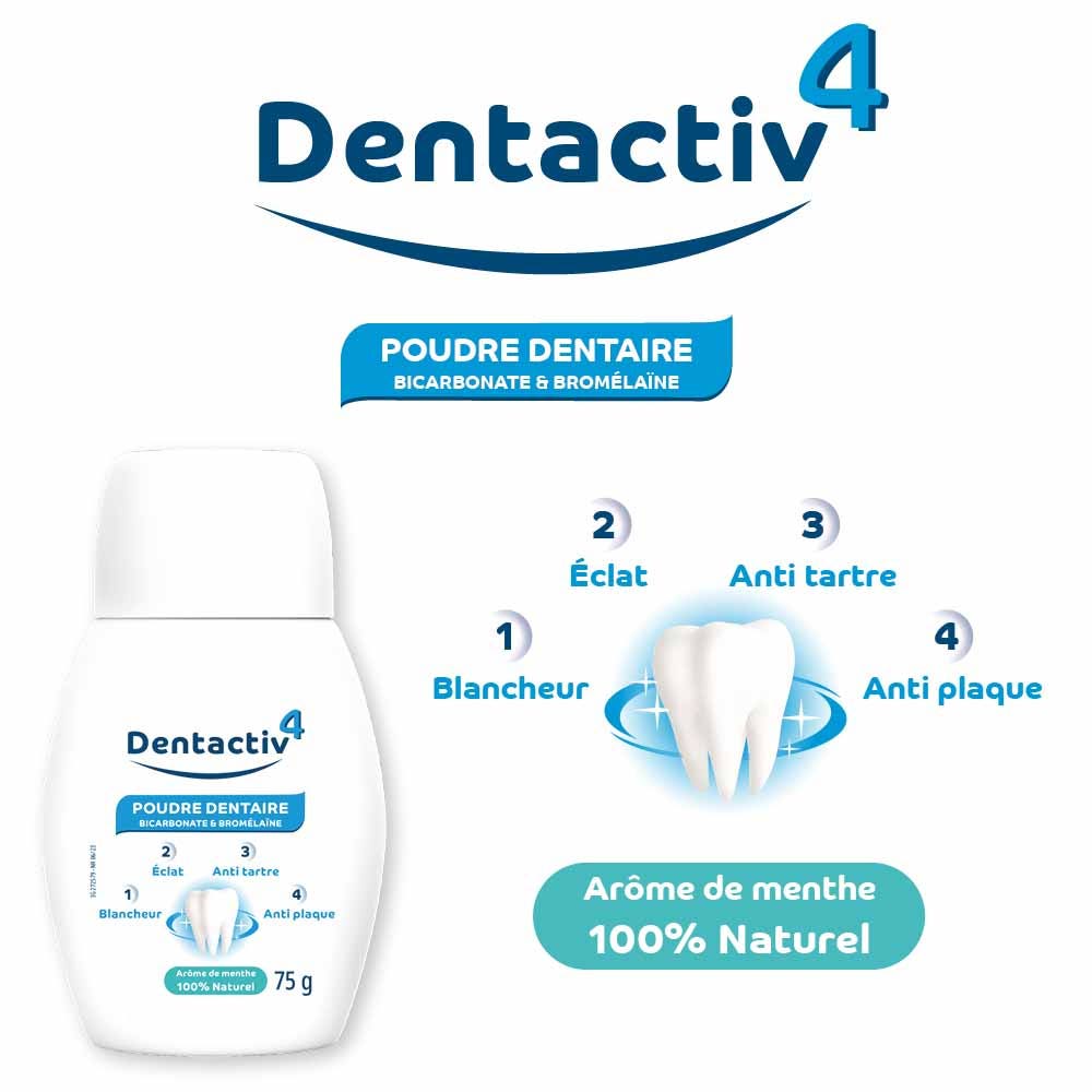 Gilbert Dentactiv Bicrabonate and Bromelain 75g (2.65oz)