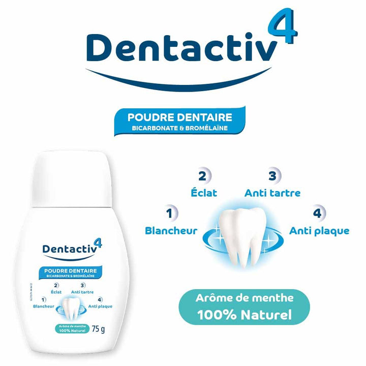 Gilbert Dentactiv Bicrabonate and Bromelain 75g (2.65oz)