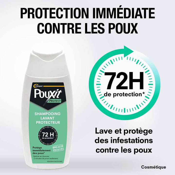 Pouxit Protect 72H Protective Wash Shampoo 200ml (6.76fl oz)