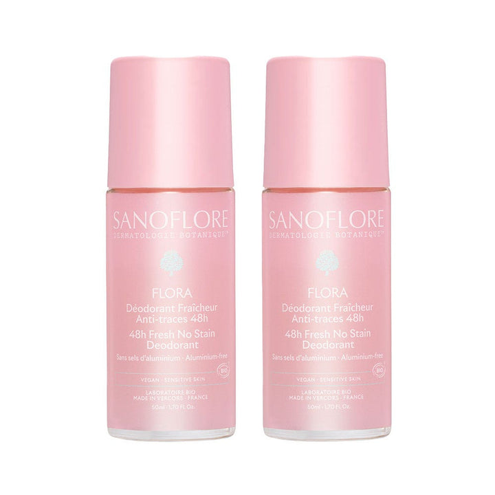 Sanoflore Deodorants 24h Organic Roll-On DUO Nuage De Fraicheur 2x50ml (1.69fl oz)