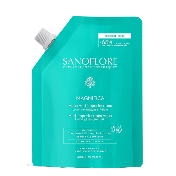 Sanoflore Magnifica خلاصة نباتية لتحسين البشرة، ماء عضوي للبشرة المعرضة لحب الشباب Sanoflore 400ml
