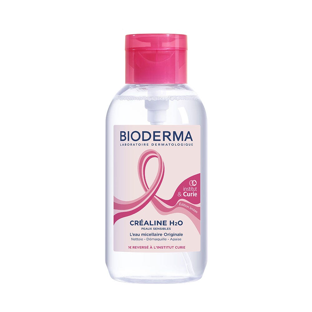 Bioderma Crealine Original Micellar water H2O pink October edition 500 ml (16.91fl oz)