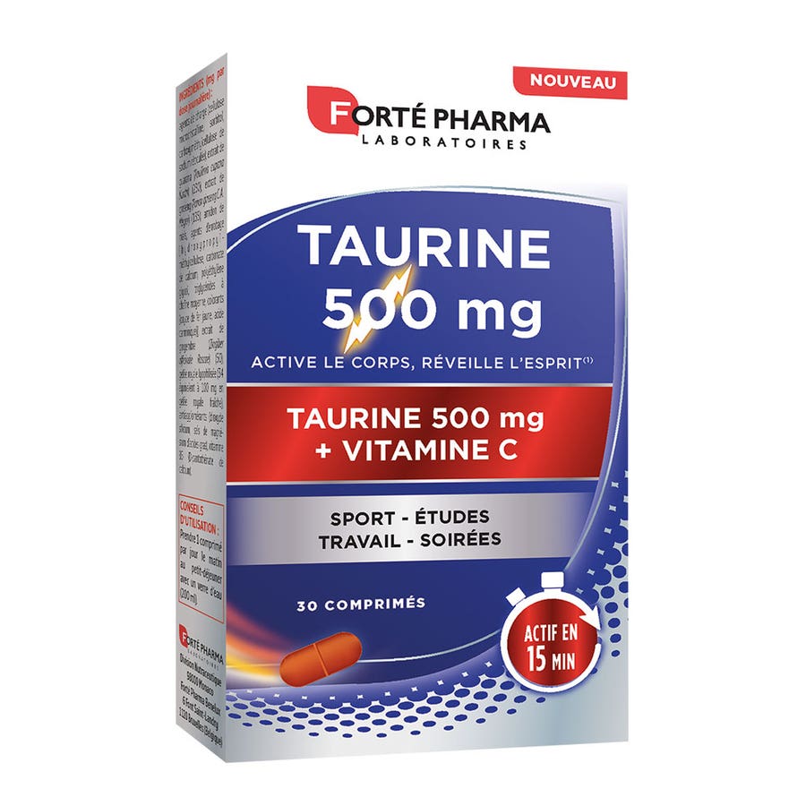 Forté Pharma Taurine Power Taurine 500 mg 30 tablets 300g (10.58 oz)