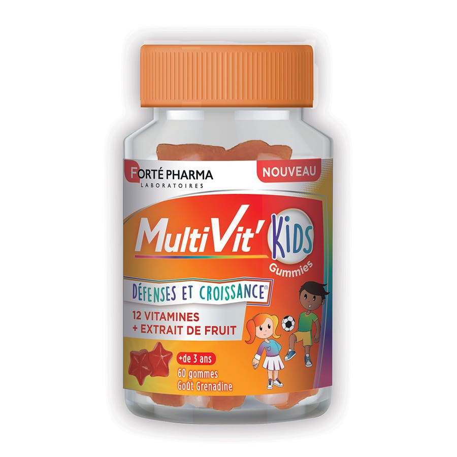 Forté Pharma MultiVit'4g (0.14 oz) Kids Gummies 60 gums