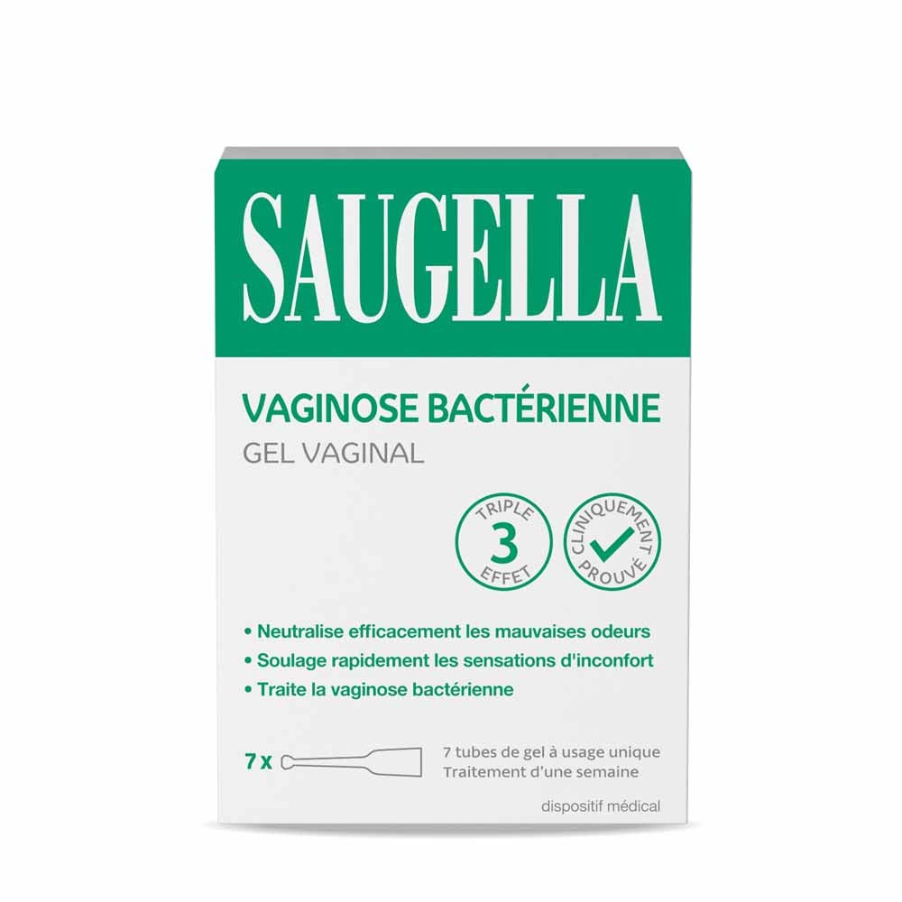 Saugella Triple Effect Gel Bacterial Vaginosis Treatment 7 applicator tubes