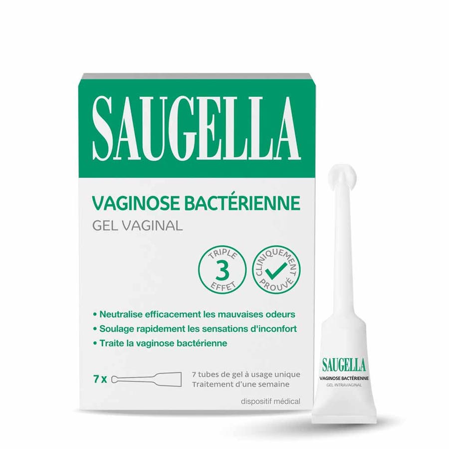 Saugella Triple Effect Gel Bacterial Vaginosis Treatment 7 applicator tubes