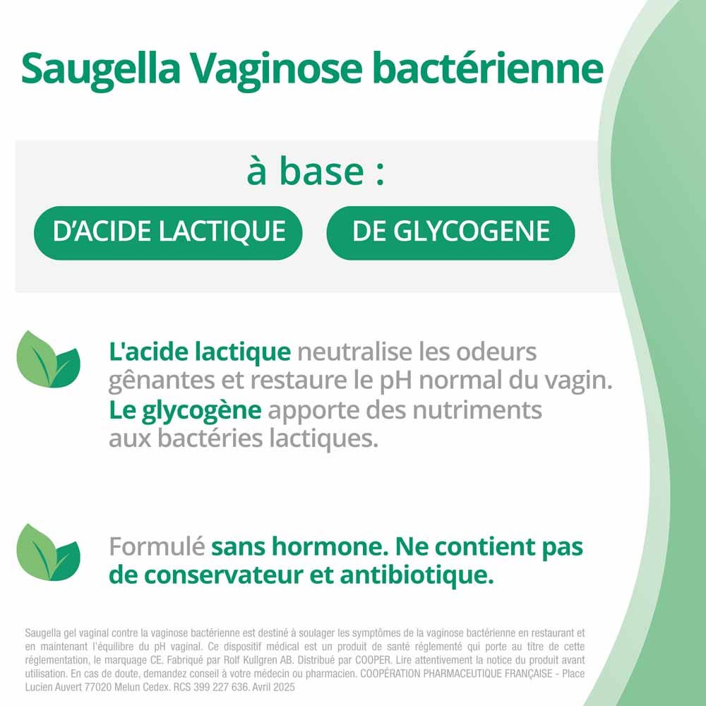 Saugella Triple Effect Gel Bacterial Vaginosis Treatment 7 applicator tubes