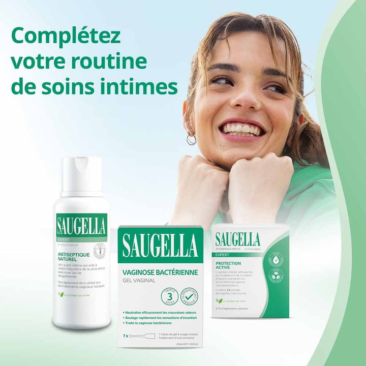 Saugella Triple Effect Gel Bacterial Vaginosis Treatment 7 applicator tubes