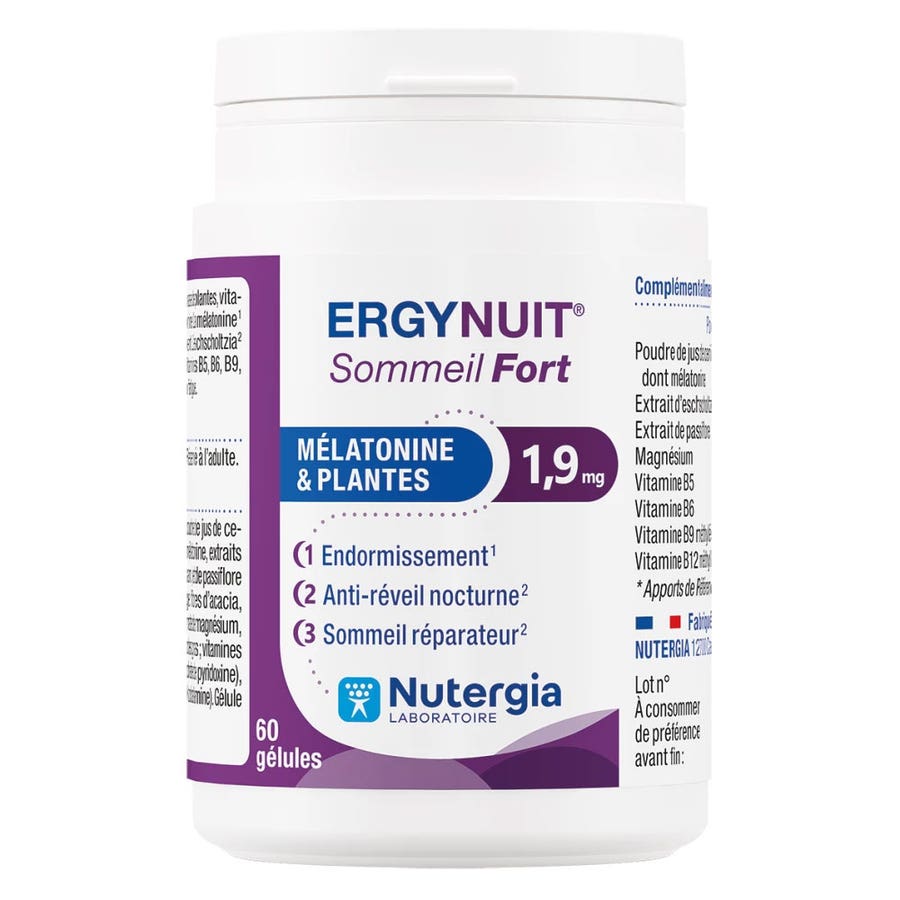 Nutergia Ergynuit Sleep Strength - Melatonin &amp; Herbs 60 capsules