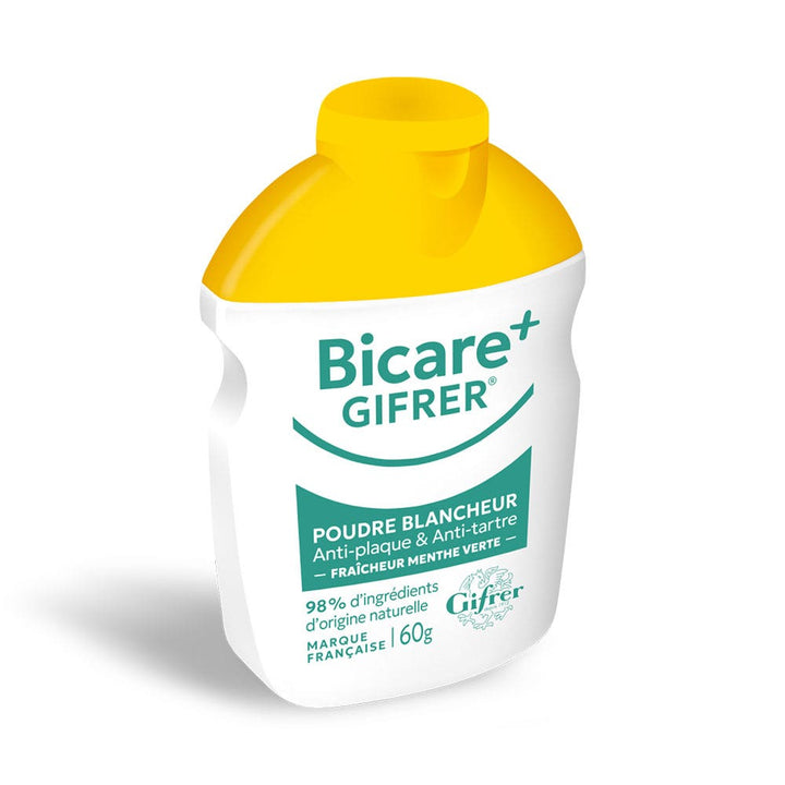 Gifrer Bicare Plus Poudre blanchissante fraîche à la menthe verte 60g