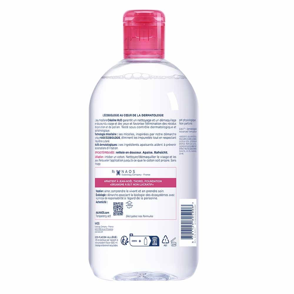 Bioderma Sensibio H2O Micellar Solution Makeup Remover Fragrance Free 500ml (16.90 fl oz)