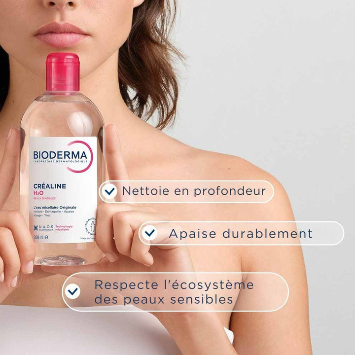 Bioderma Sensibio H2O Micellar Solution Makeup Remover Fragrance Free 500ml (16.90 fl oz)