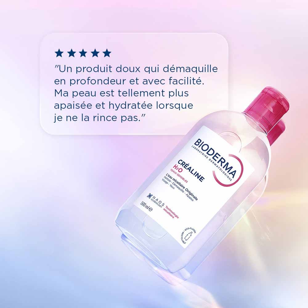 Bioderma Sensibio H2O Micellar Solution Makeup Remover Fragrance Free 500ml (16.90 fl oz)