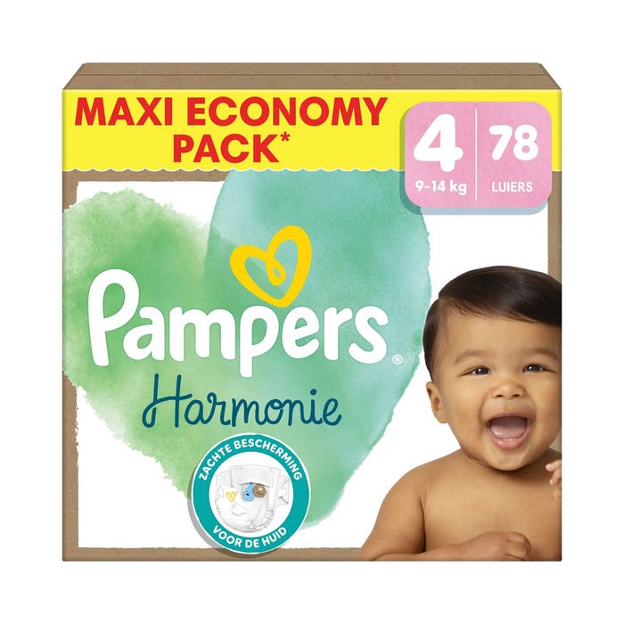 Pampers Harmonie Diapers Size 4 x78