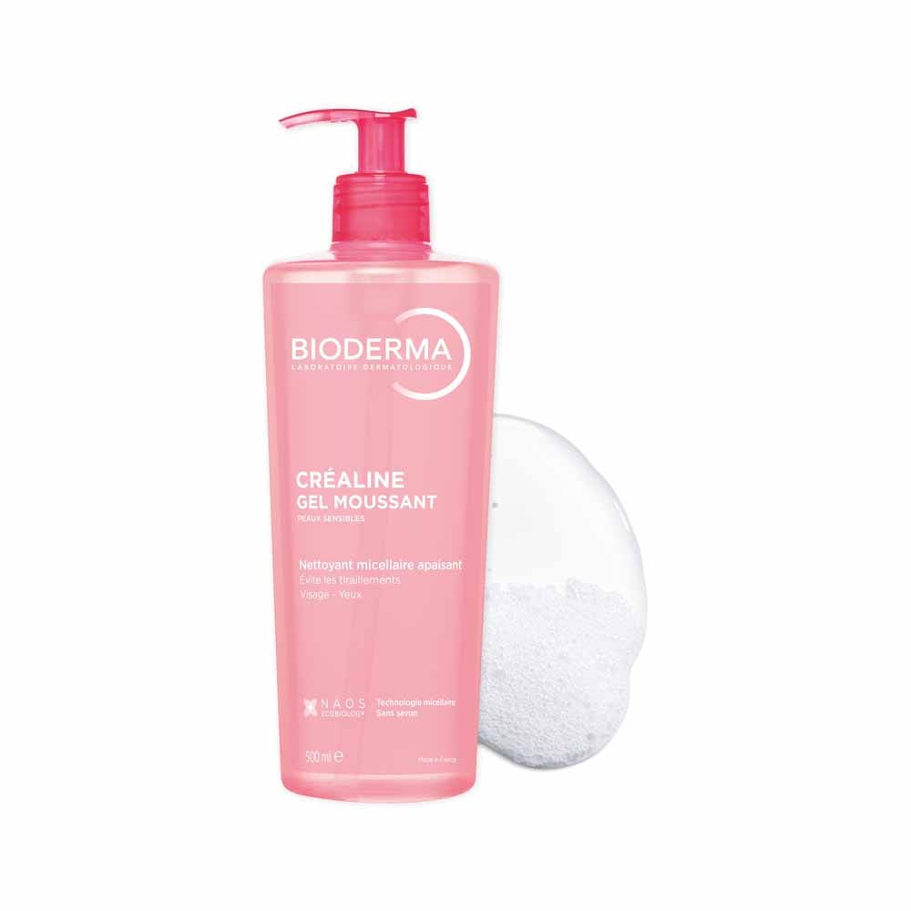 Bioderma Sensibio Foaming Gel Micellar Soothing Cleanser for Face and Eyes 500ml