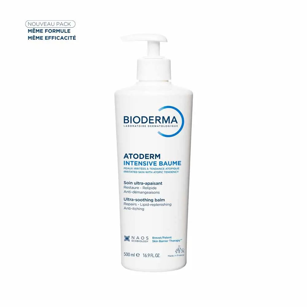 Bioderma Atoderm Intense balm ultra-soothing sensitive skin treatment Visage et Corps Peaux Très Sèches 500ml (16.91fl oz)