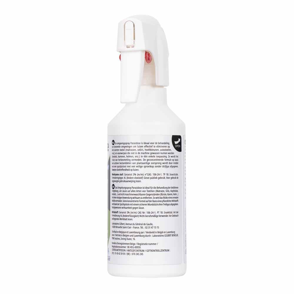 PARASIDOSE Environment Spray Lice And Nits 250ml (8.45fl oz)