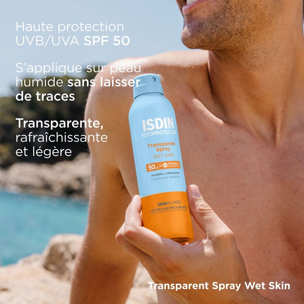 Isdin Transparent Spray Fotoprotector Sun protection body cream SPF50 250 ml (8.45fl oz)