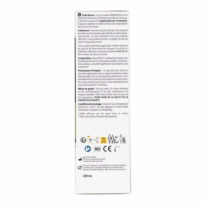 PARASIDOSE Anti-Lice & Nits Treatment 200ml (6.76fl oz)