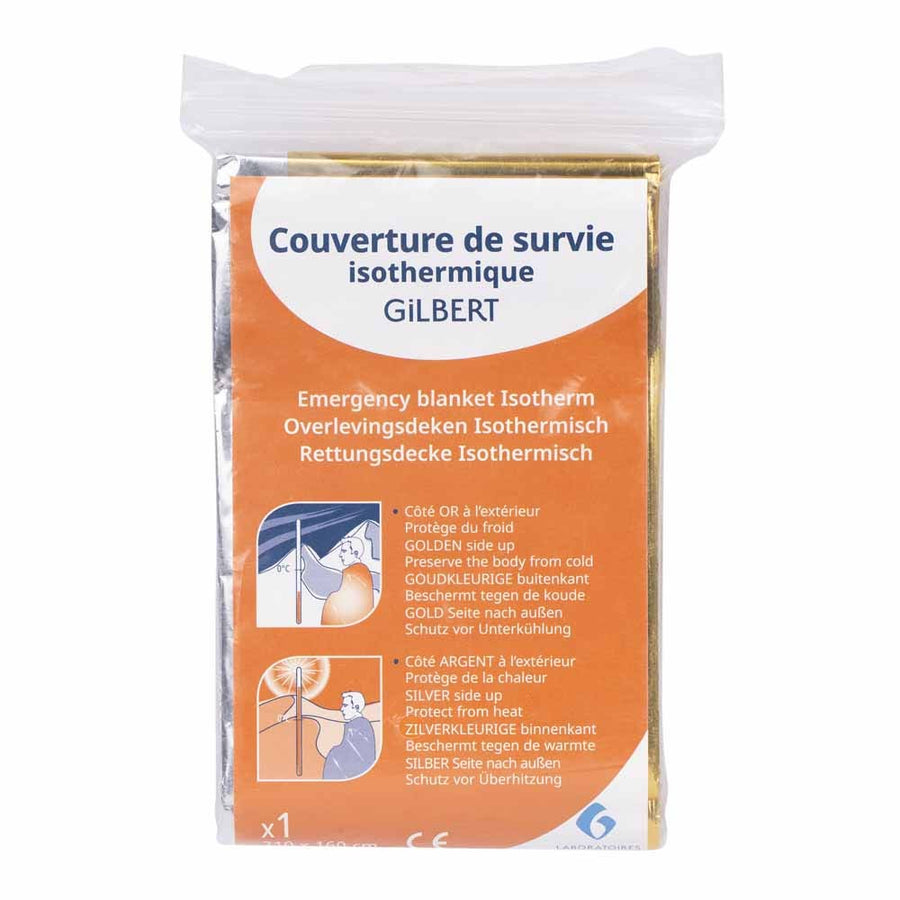 Gilbert Emergency survival blanket 220x160 cm - FrenchBeautyHub