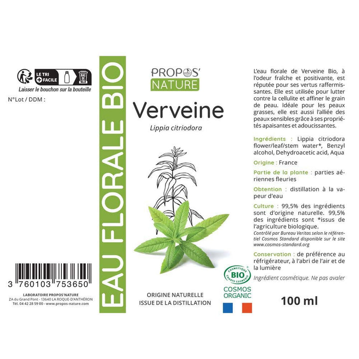 Propos'Nature Propos'nature Organic Verbena Hydrolate 100ml (3.38fl oz)