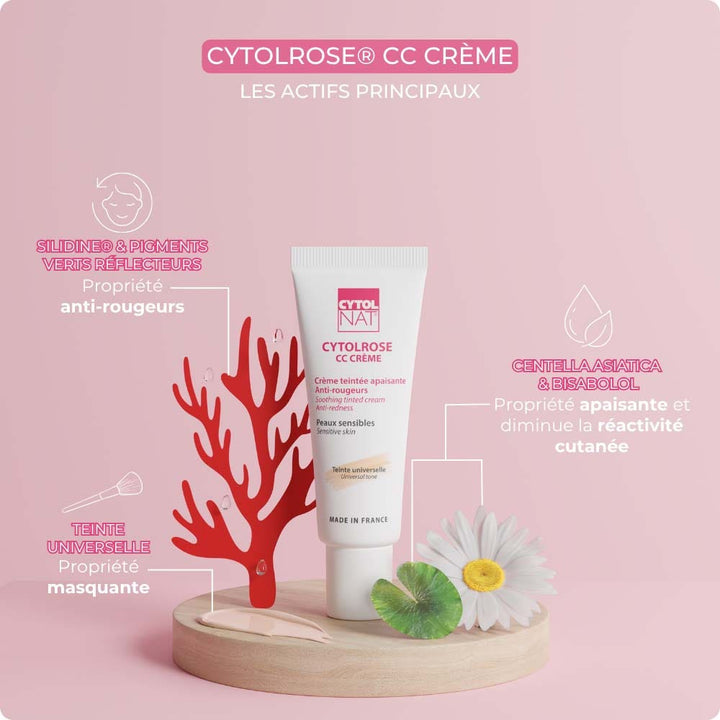 Cytolnat CC cream Masks Universal Tint Cytolrose Sensitive Skin 40ml (1.35fl oz)